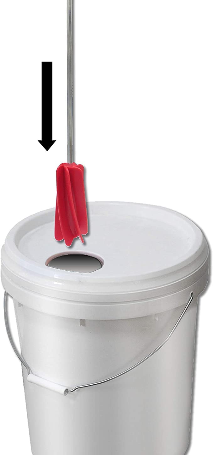  [AUSTRALIA] - ALLWAY HM5N Helix Paint Mixer Drill Attachment with Narrow Head for 5-Gallon Containers Polypropylene
