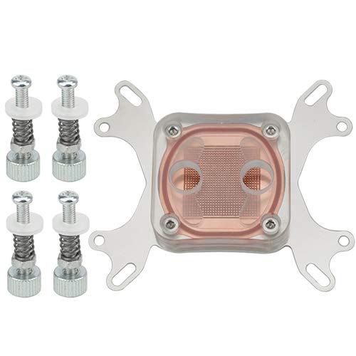  [AUSTRALIA] - BXQINLENX Professional Universal CPU Water Cooling Block for Intel/AMD Water Cool System Computer Clear (Transparent)