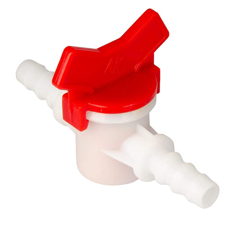  [AUSTRALIA] - Feelers Drip Irrigation Switch Valve, 1/4" Barbed Hose ID Ball Valve for Drip Irrigation Hoses Agricultura Garden (Pack of 5) 1/4" Barb 5Pcs