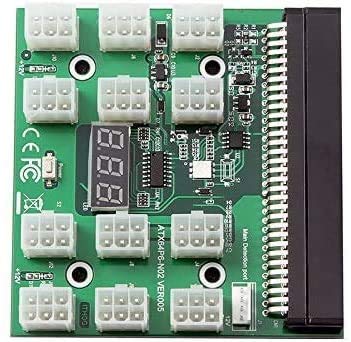  [AUSTRALIA] - DPS-1200FB/QB PCI-E 6Pin Add 2PSU Mining BTC Power Supply Breakout Board Adapter Connector Module (1pc) 1pc