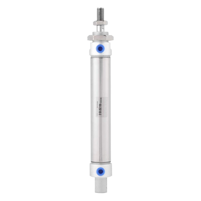 Strok 100mm Mini Air Cylinder Screwed Piston Stainless Steel Micro Pneumatic Cylinder Dual Acting Air Pneumatic Cylinder 1.5Mpa - LeoForward Australia