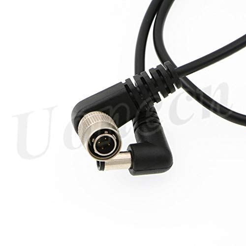  [AUSTRALIA] - Uonecn Right Angle Hirose 4 Pin Male to Right Angle DC Jack for Sony F5 Camera to SmallHD Monitor