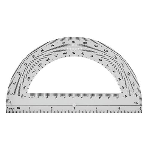 Office Depot Semicircular 6in. Protractor, Clear, 973D OD8 - LeoForward Australia