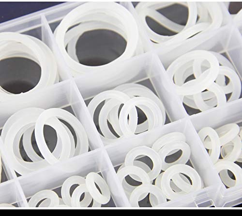  [AUSTRALIA] - COLIBROX 225 PCS Clear Food Grade Silicone O Rings Rubber Set o Ring Silicone Seal Kit