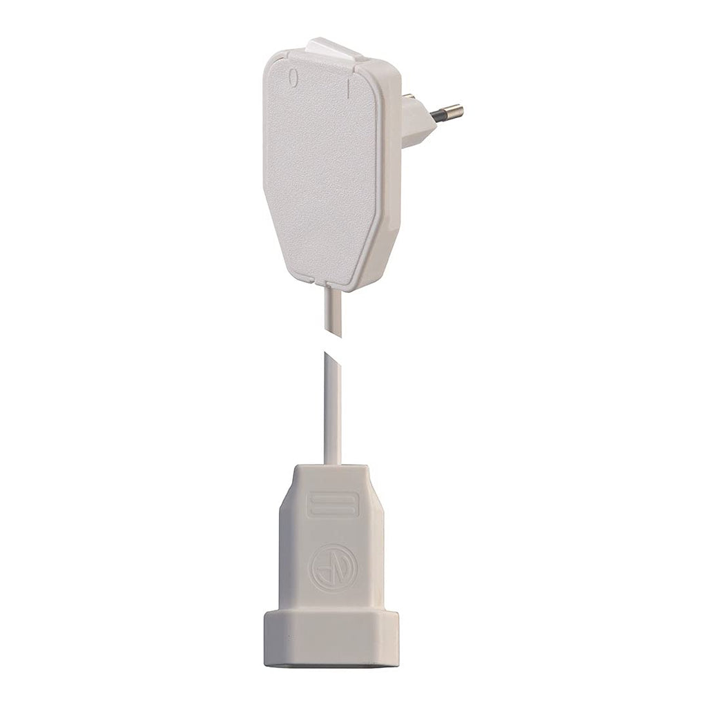  [AUSTRALIA] - NVB 104580 power extension cable white 3.00m with intermediate switch