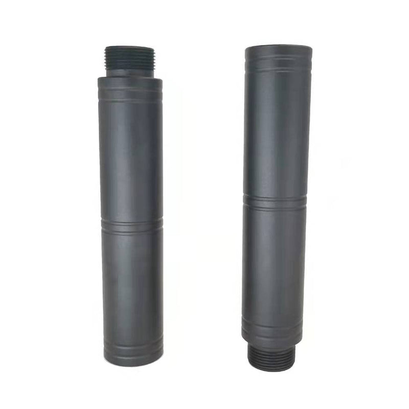  [AUSTRALIA] - Extension Tube For Mic 5/8 Male ,4 inch(Extra-long&thick),Extension Pipe for Wall Mount Mic Stand Used for Various Mounting Devices like Micphone Gooseneck ,Clip,Stand & Black 1Pack