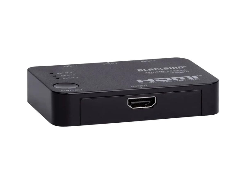  [AUSTRALIA] - Monoprice Blackbird 4K 3x1 HDMI 2.0 Switch - HDR, HDCP 2.2, CEC, 4K 60Hz, Inlcudes Infrared Remote Control (Compatible with PS4/5 Xbox Apple TV Fire Stick Roku Blu-Ray Player)