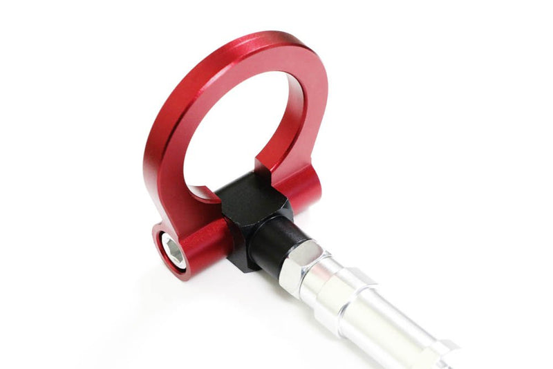  [AUSTRALIA] - iJDMTOY Red Track Racing Style Tow Hook Ring Compatible with 2005-2010 Scion tC, Made of Lightweight Aluminum