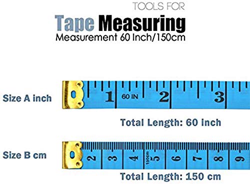  [AUSTRALIA] - 24 PACK 60"Double Scale Soft Tape 150CM 60inch Measure Dual Sided Flexible Ruler Measuring Weight Loss Medical Body Sewing Tailor Dressmaker Cloth Accurate Measurements Home Office Accessories