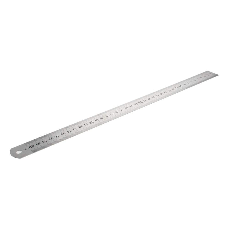  [AUSTRALIA] - Auniwaig Stainless Steel Ruler,40cm/15.7-inch Scale Ruler,Straight Ruler,Measuring Tool for Engineering Office Architect and Drawing 1 Pcs
