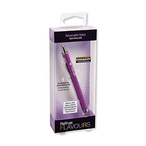 ReTrak Retractable Stylus, Purple (ETSTYLUSRL) Series 1 - LeoForward Australia