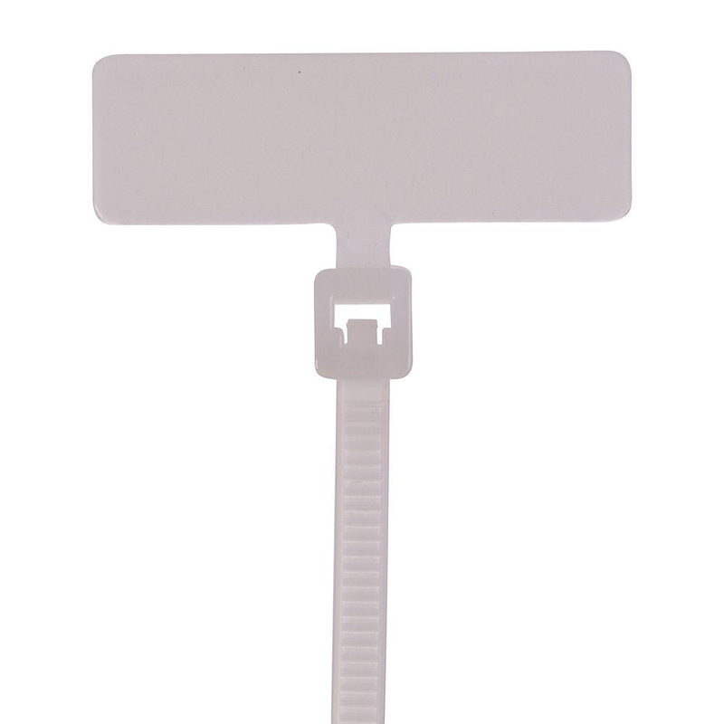  [AUSTRALIA] - NSI - 418F-ID Identification Marker Flag Cable Tie, 18lbs Tensile Strength, 3/4" Bundle Diameter, 1.00" x 0.310" Marker, 0.100" Width, 4" Length