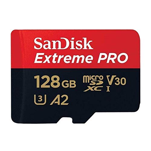  [AUSTRALIA] - SanDisk 128GB Micro SDXC Extreme Pro Memory Card 2 Pack Works with GoPro Hero 8 Black, Max 360 Action Cam U3 V30 4K A2 Class 10 (SDSQXCD-128G-GN6MA) Bundle with 1 Everything But Stromboli Card Reader