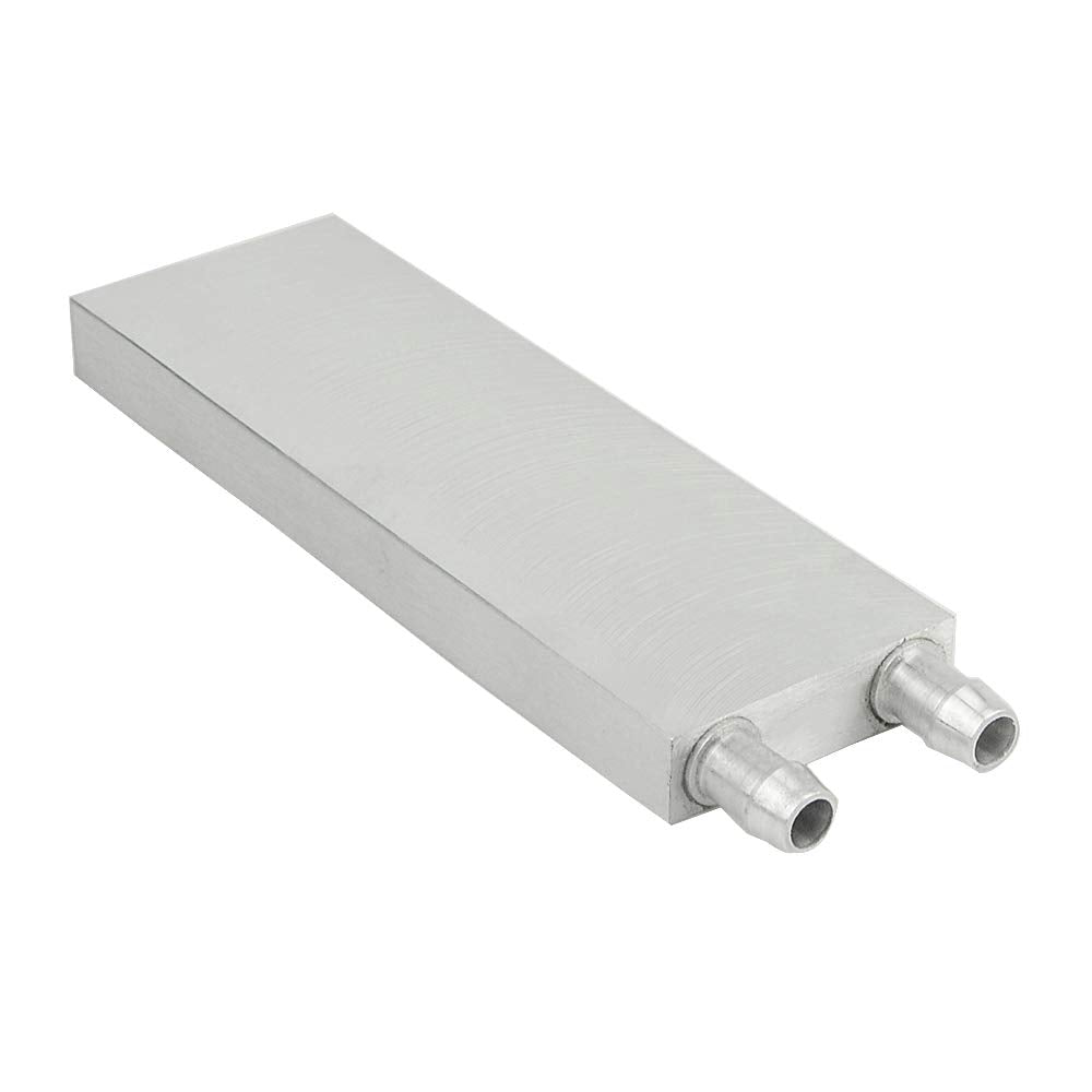  [AUSTRALIA] - BXQINLENX Aluminum Water Cooling Block for CPU Graphics Radiator Heatsink 40x 120(White)