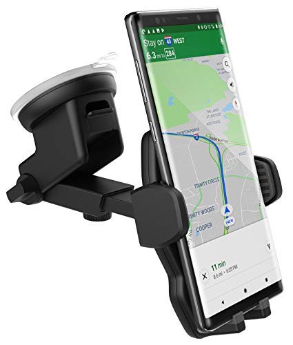  [AUSTRALIA] - Encased Car Phone Holder for All Motorola and LG Smartphone Models, Ultra Grip Windshield + Dash Vehicle Cellphone Mount (Black)