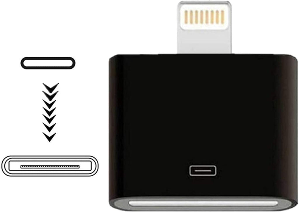  [AUSTRALIA] - Lightning to 30-pin Adapter，Apple MFi Certified iPhone 8-Pin Male to 30-Pin Female Adapter Charging Sync Converter Connector Compatible iPhone 13/13P/12/11/X/8/7/6P/5S/5/iPad/iPod (No Audio) Black