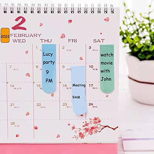 [AUSTRALIA] - SHIDESHIN 4 Sets Colored Sticky Index Tabs 3 Inch Writable Adhesive Page Tabs Document Page Marker Sticky Flags for Pages Book Notebooks Classify Files