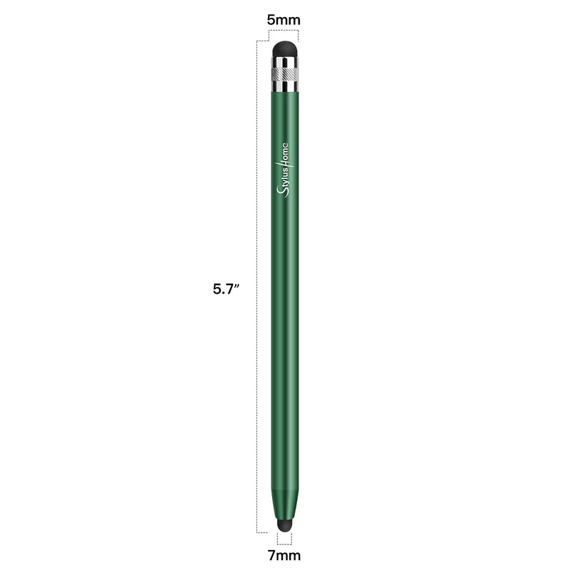 StylusHome Stylus Pens for Touch Screens (3 Pcs), Sensitivity Capacitive Stylus 2 in 1 Touch Screen Pen with 6 Extra Replaceable Tips for iPad iPhone Tablets Samsung Galaxy All Universal Touch Devices 3（Green, Gold, Silver） - LeoForward Australia