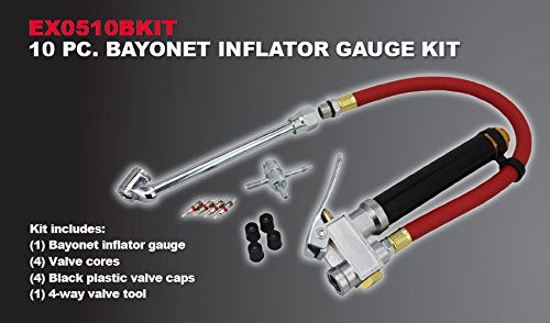 EXELAIR 10 Piece Bayonet Inflator Gauge Kit - LeoForward Australia