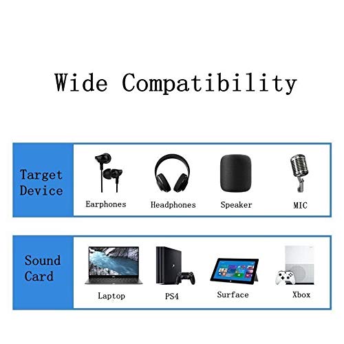  [AUSTRALIA] - USB to 3.5 mm Jack Audio Headset Adapter Cable 0.6 Feet,External Stereo Sound Card Supported USB to TRRS 4-Pole aux Port Headphones, Compatible with Laptop,PC, Mac, PS4, Desktops etc (Black) Black