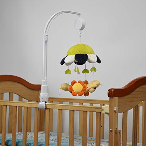  [AUSTRALIA] - 23 inch Baby Crib Mobile Bed Bell Holder Arm Bracket, with Music Box, The Claw Part can be Adjusted Width-DIY Toy Decoration