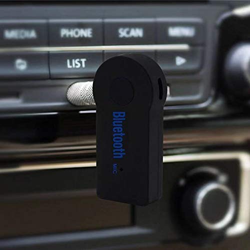  [AUSTRALIA] - Bluetooth Receiver 5.0 Wireless Audio Receiver, 3.5mm Jack AUX car Audio/Wired Headset/Home Stereo System Compatible, can be Connected to Smartphone/Tablet Bluetooth, Hands-Free Compatible Microphone