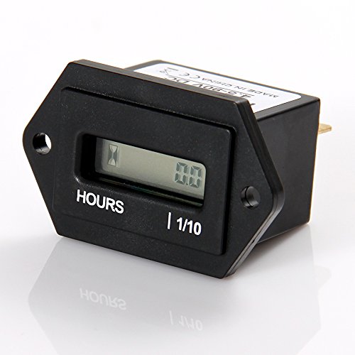  [AUSTRALIA] - Runleader Digital LCD Hour Meter, AC 86V to 230V, Total Hours Resettable, Use For ZTR Lawn Mower Tractor Generator Golf cart Club car Scrubber Marine ATV Motor Compressor and other Powered Equipment