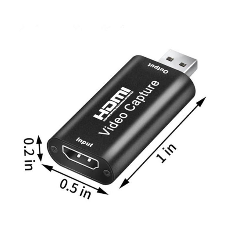  [AUSTRALIA] - HDMI Video Capture Card, 4K HDMI to USB Capture Card Full HD 1080P 30fps, Record via DSLR, Camcorder, Action Cam for Gaming, Streaming TV, Recorder Live Streaming Video for Windows Mac OS