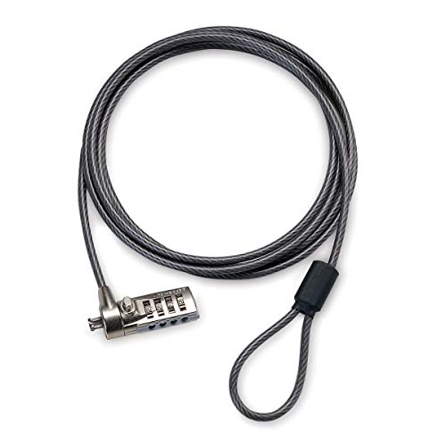  [AUSTRALIA] - Targus DEFCON T-Lock Resettable Combo Cable Lock for Laptop Computer and Desktop Security (PA410U)