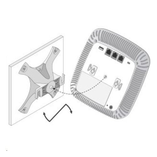  [AUSTRALIA] - RW RoutersWholesale Network Device Wall/Ceiling Mount Kit JW046A Compatible/Replacement for Aruba AP-220-MNT-W1 (Black)