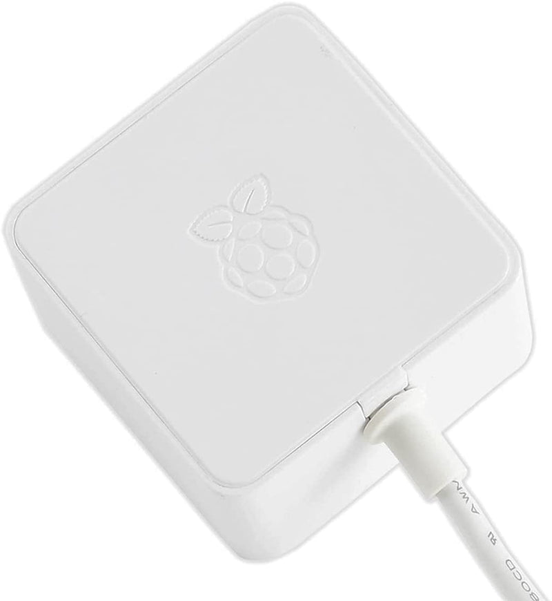  [AUSTRALIA] - Official Raspberry Pi 3 B+/Pi 3 /Pi Zero W /Pi Zero/Pi 1 /Pi 2 Power Supply/Adapter, Support All Micro USB Boards, 5V 2.5A US Plug, White