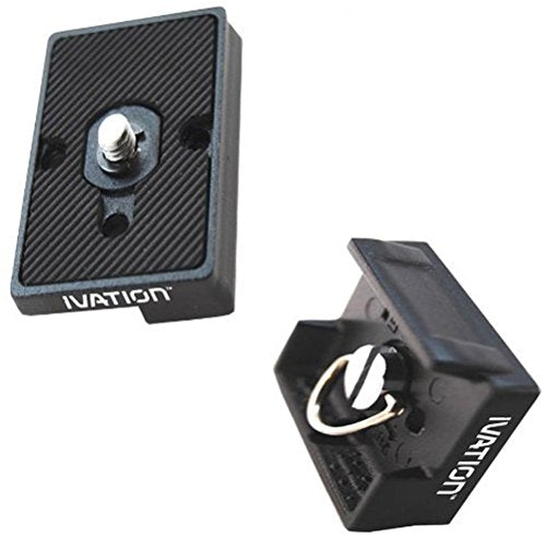  [AUSTRALIA] - IVATION Quick Release Plate for the RC2 Rapid Connect Adapter (SET OF 2) for MANFROTTO MHXPRO-3W, MHXPRO-2W, MHXPRO-BHQ2, MHXPRO-3WG XPRO Tripod Heads