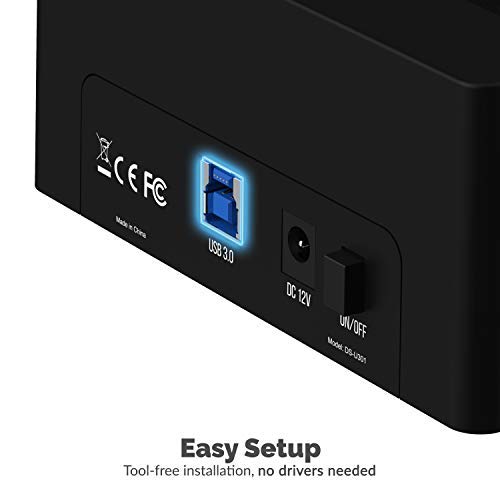 Sabrent USB 3.0 SATA/SSD 2.5" HDD Docking Station with 3 USB Ports (DS-U301) - LeoForward Australia