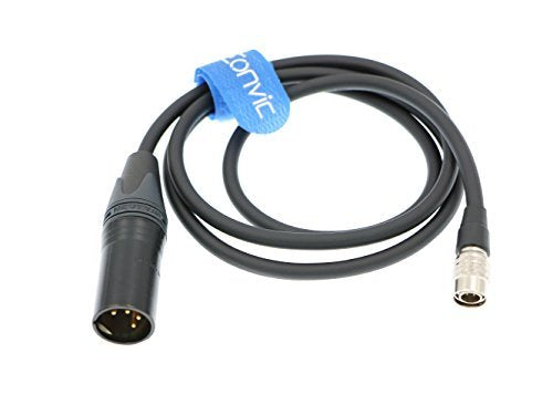  [AUSTRALIA] - Eonvic Zaxcom Sound Device 744T,788,664 Power Cable Hirose 4pin to 4pin XLR Connector