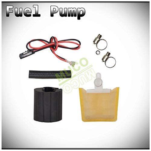 MUCO New 1pc Genuine 255LPH High Flow OE Upgrade Performance Electric Gas Intank EFI Fuel Pump With Strainer/Filter + Rubber Gasket/Hose + Stainless Steel Clamps + Universal Connector Wiring Harness - LeoForward Australia