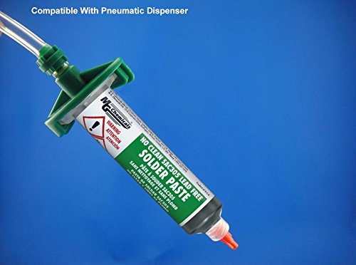  [AUSTRALIA] - MG Chemicals 4900P SAC305, Lead Free Solder Paste, No Clean, 25 g (0.9 oz) Pneumatic Dispenser (Complete with Plunger & Dispensing Tip) 0.9 oz