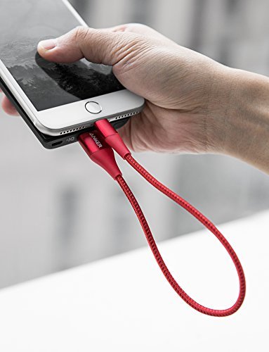  [AUSTRALIA] - Anker Powerline+ II Lightning Cable (1ft), MFi Certified for Flawless Compatibility with iPhone 11 / XS/XS Max/XR/X / 8/8 Plus / 7/7 Plus / 6/6 Plus / 5 / 5S and More(Red) 1ft Red