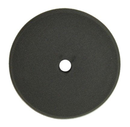  [AUSTRALIA] - TCP Global 8" Black Extra Fine Foam Finishing Grip Pad Final Buff Polish Wax - Hook & Loop