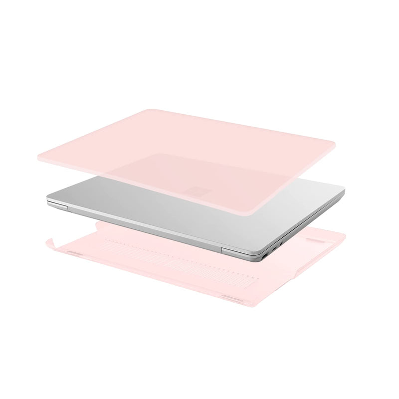  [AUSTRALIA] - MOSISO Case Only Compatible with Microsoft Surface Laptop Go 2/1 12.4 inch 2022 2020 Release (Models: 2013 & 1943), Protective Plastic Hard Shell Case Cover, Chalk Pink