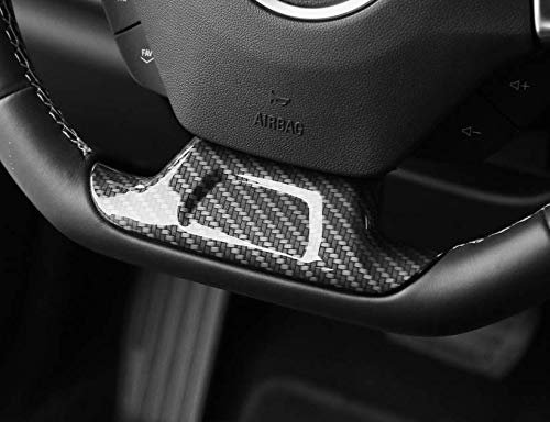  [AUSTRALIA] - RT-TCZ 4pcs Carbon Fiber ABS Steering Wheel Button Cover for Chevrolet Camaro 2017-2019