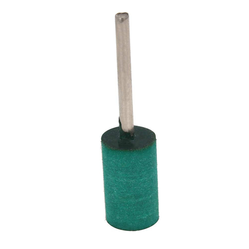  [AUSTRALIA] - Utoolmart 12mm Rubber Polishing Burrs Bits with 3mm Shank Buffing Wheels for Rotary Cylindrical Tools Green 15 Pcs Diameter 12 X handle 3×15Pcs