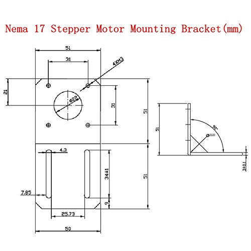  [AUSTRALIA] - Anndason Nema 17 Stepper Motor Mounting Bracket w/ M3 Screws (6 PCS)