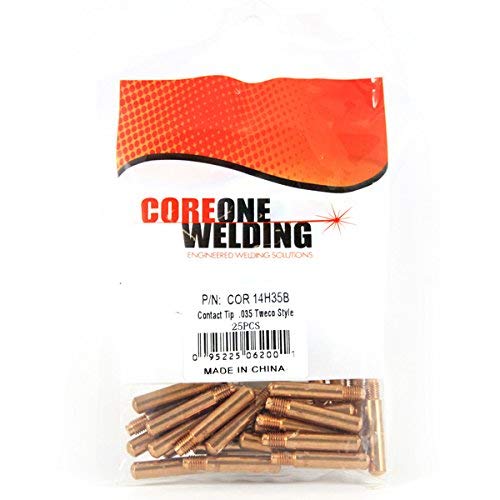  [AUSTRALIA] - Coreone Welding Solutions - Contact Tip .035Hd Tweco Style Model 14H-35 25 Pack