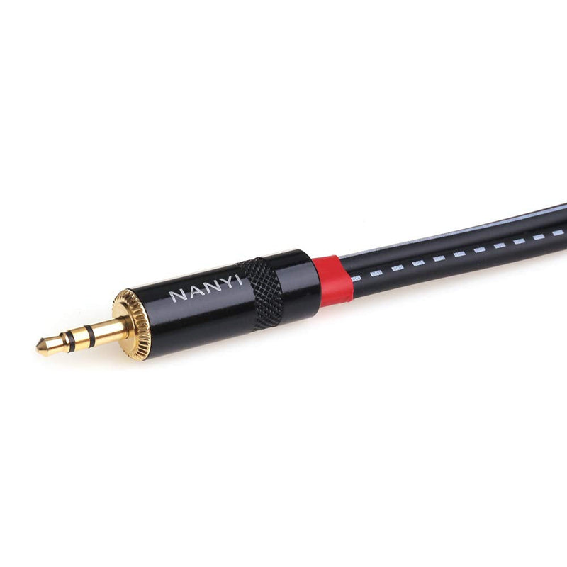  [AUSTRALIA] - NANYI XLR to 3.5mm Splitter Cables, 1/8Inch TRS Stereo Male to Two XLR Female Interconnect Audio Microphone Cable, Y Splitter Adapter Cable0.5M (1.6Feet) 3.5mm To 2XLR Female -1.6FT