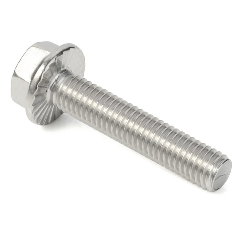  [AUSTRALIA] - M8-1.25 x 30mm Flanged Hex Head Bolts Flange Hexagon Screws, Stainless Steel 18-8 (304), Plain Finish, DIN 6921, 15 PCS M8 x 30mm (15 PCS)