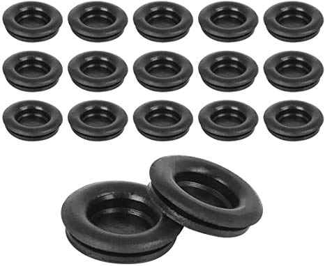 Fielect 30Pcs 18mm Mounting Dia Wire Protector Oil Resistant Armature Rubber Grommets Wire Rubber Grommets Wire Grommet Black Hole Dia:18mm - LeoForward Australia