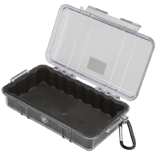  [AUSTRALIA] - Pelican 1060 Micro Case - for iPhone, GoPro, Camera, and More (Black/Clear) Black/Clear