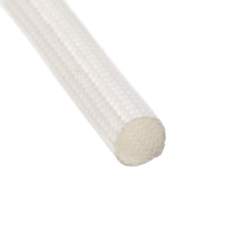  [AUSTRALIA] - uxcell Insulation Braid Sleeve, 16.4Ft-5mm High TEMP Silicone Fiberglass Sleeve White