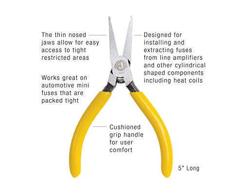  [AUSTRALIA] - Jonard Tools FP-600, Fuse Puller with Cushion Grip, 5" Length Regular Fuse Puller