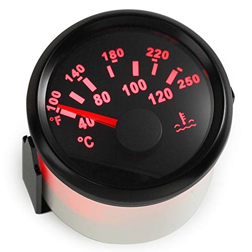  [AUSTRALIA] - ELING Water Temp Gauge Meter 40-120℃ with Backlight 52mm 9-32V